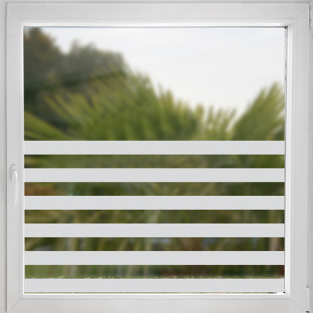 Sichtschutzfolie Streifen: Fensterfolie nach Maß