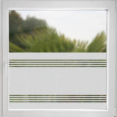 Fensterfolie Streifen, Milchglasfolie Streifen, Sichtschutzfolie